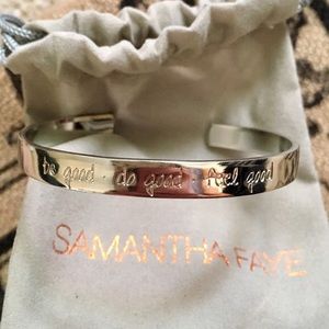 Samantha Faye do good, be good, feel good Cuff.